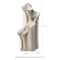 Glitzhome® 31.25" 4-Tier LED Lotus Leaf Textured Ceramic Vase Outdoor Floor Fountain